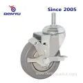 Medium Duty Screw TPR Caster with Brake